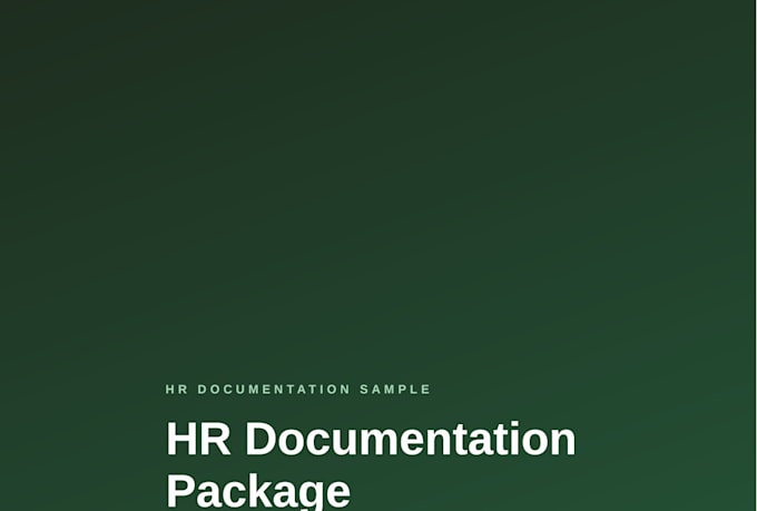create professional HR documents and employee handbooks